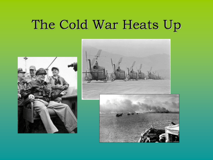 The cold war heats up: mastery test