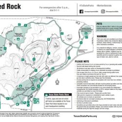 Topographic map of enchanted rock